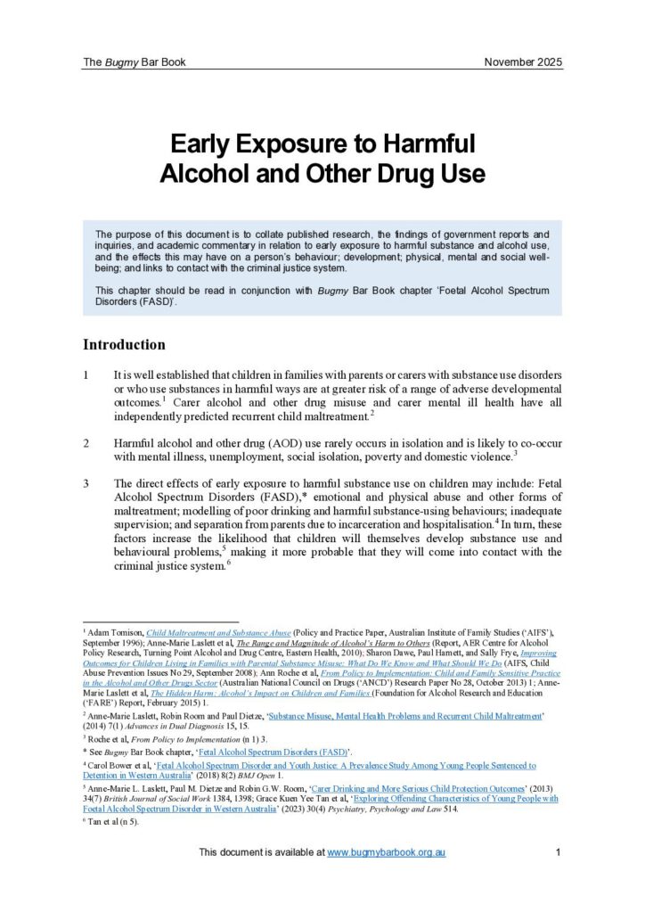 Exposure to AOD – chapter